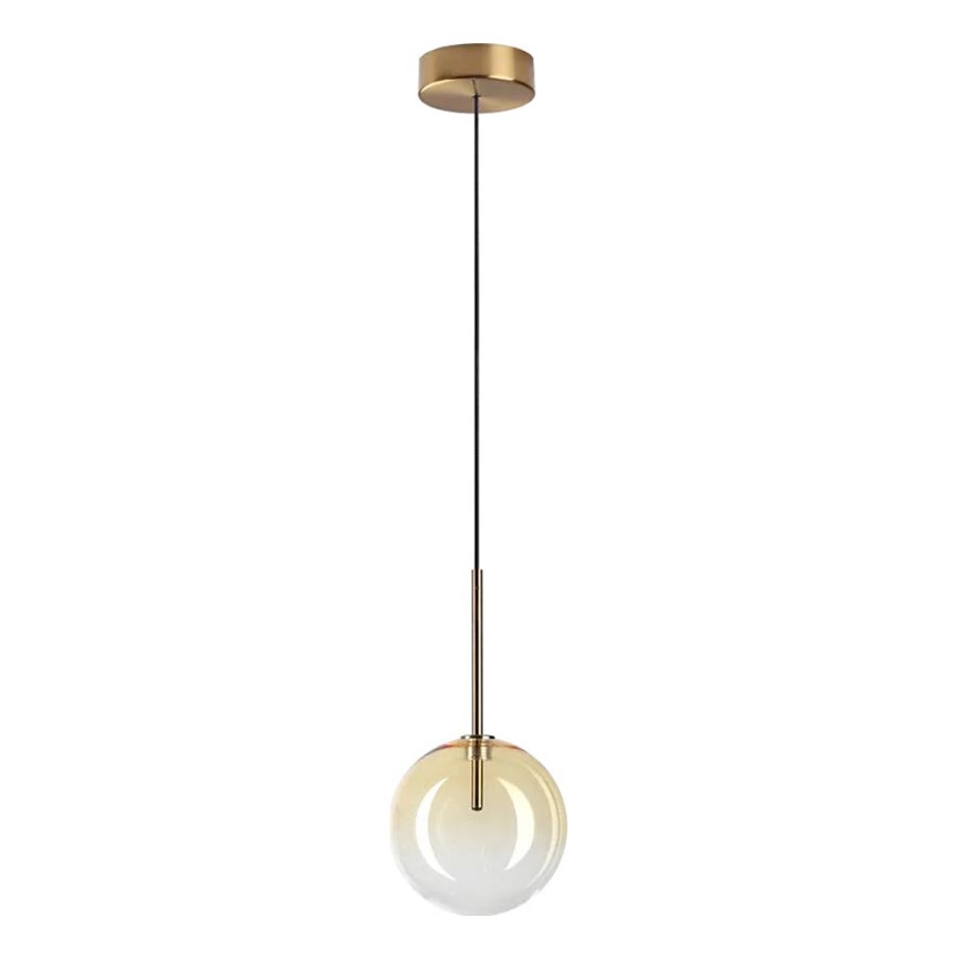 Ideal Lux - LED Luster na lanku EQUINOXE 1xG4/2W/230V pr. 15 cm mosadz/dymová