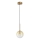 Ideal Lux - LED Luster na lanku EQUINOXE 1xG4/2W/230V pr. 15 cm mosadz/dymová
