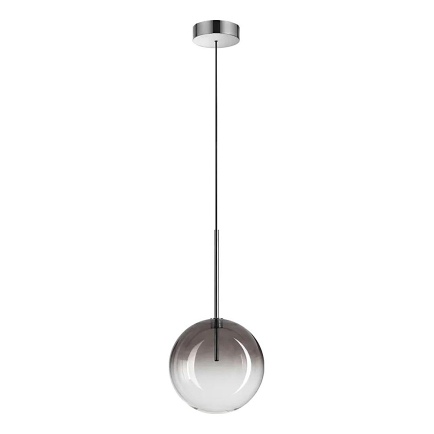 Ideal Lux - LED Luster na lanku EQUINOXE 1xG4/2W/230V pr. 20 cm lesklý chróm/dymová