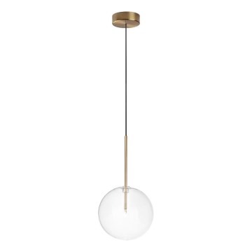 Ideal Lux - LED Luster na lanku EQUINOXE 1xG4/2W/230V pr. 20 cm mosadz/číra