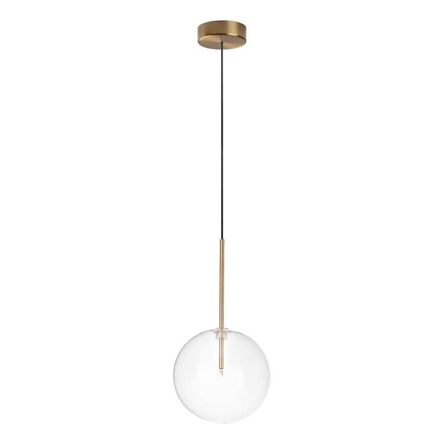 Ideal Lux - LED Luster na lanku EQUINOXE 1xG4/2W/230V pr. 20 cm mosadz/číra