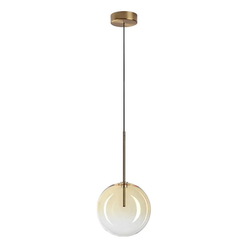 Ideal Lux - LED Luster na lanku EQUINOXE 1xG4/2W/230V pr. 20 cm mosadz/dymová