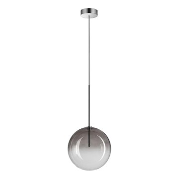 Ideal Lux - LED Luster na lanku EQUINOXE 1xG4/2W/230V pr. 25 cm lesklý chróm/dymová