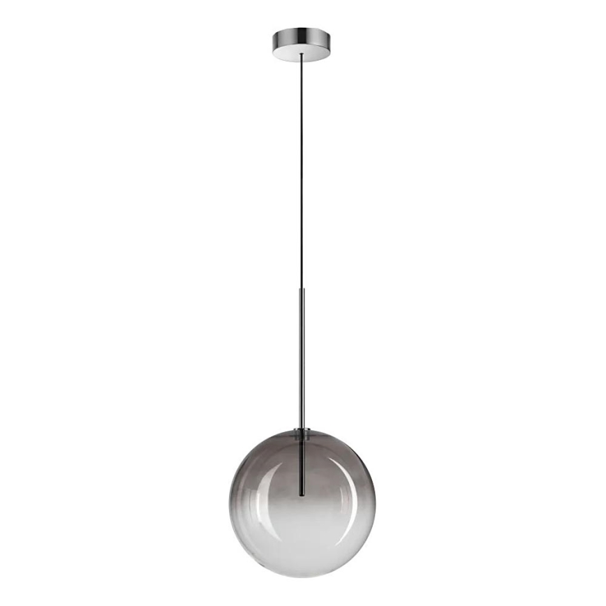 Ideal Lux - LED Luster na lanku EQUINOXE 1xG4/2W/230V pr. 25 cm lesklý chróm/dymová