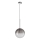 Ideal Lux - LED Luster na lanku EQUINOXE 1xG4/2W/230V pr. 25 cm lesklý chróm/dymová