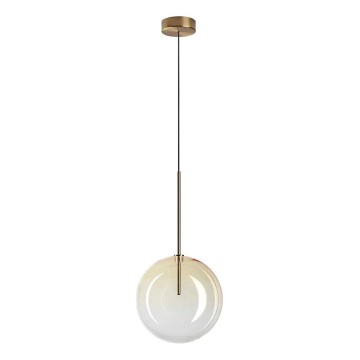 Ideal Lux - LED Luster na lanku EQUINOXE 1xG4/2W/230V pr. 25 cm mosadz/dymová