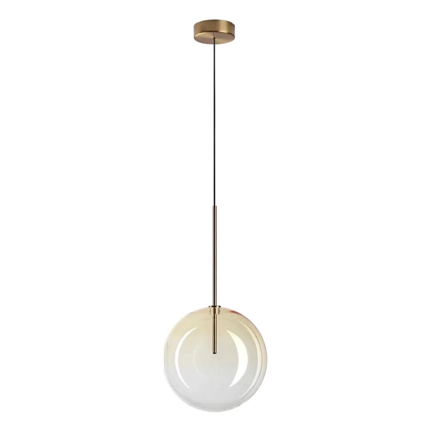 Ideal Lux - LED Luster na lanku EQUINOXE 1xG4/2W/230V pr. 25 cm mosadz/dymová