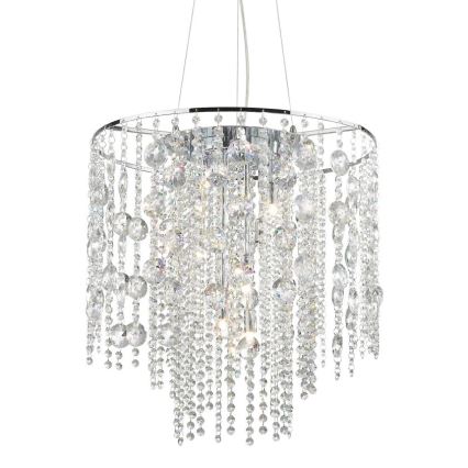 Ideal Lux - LED Krištáľový luster na lanku EVASIONE 10xG9/3W/230V pr. 51 cm lesklý chróm