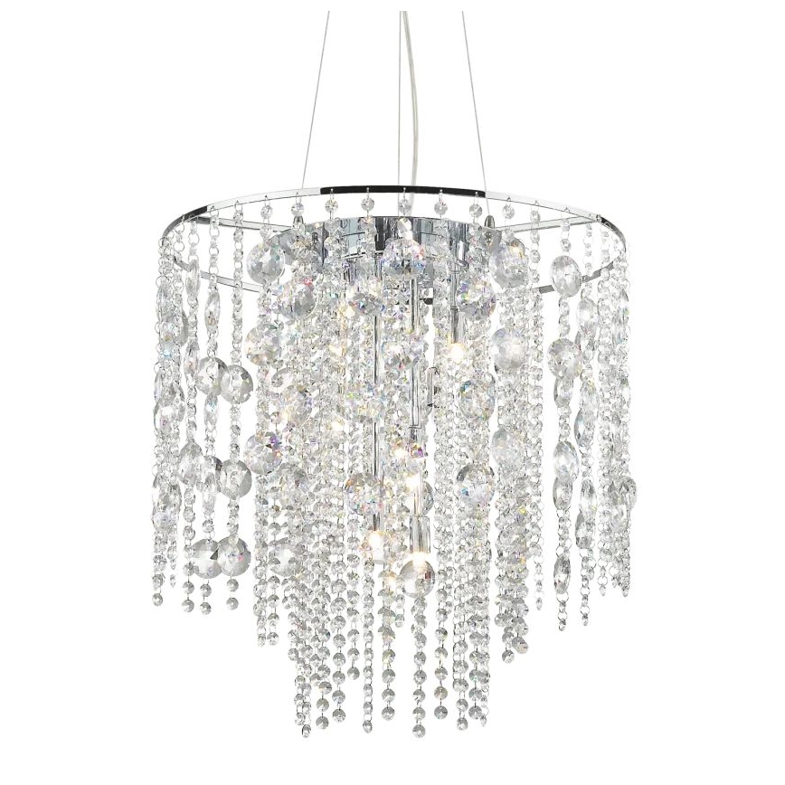 Ideal Lux - LED Krištáľový luster na lanku EVASIONE 10xG9/3W/230V pr. 51 cm lesklý chróm