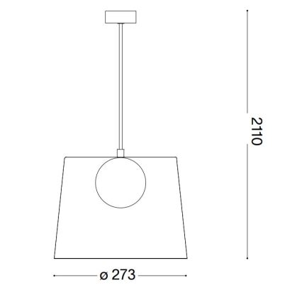 Ideal Lux - LED Luster na lanku FADE 1xG9/3W/230V pr. 27,3 cm šedá/dymová