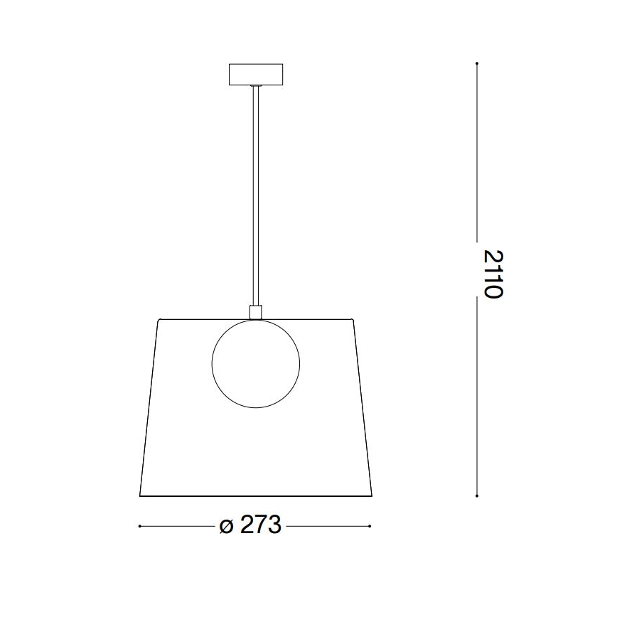 Ideal Lux - LED Luster na lanku FADE 1xG9/3W/230V pr. 27,3 cm šedá/dymová