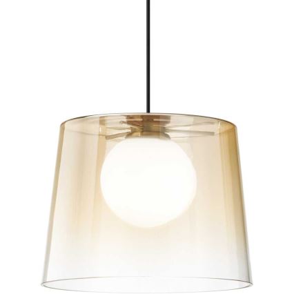 Ideal Lux - LED Luster na lanku FADE 1xG9/3W/230V pr. 27,3 cm zlatá/dymová