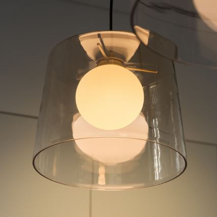 Ideal Lux - LED Luster na lanku FADE 1xG9/3W/230V pr. 27,3 cm zlatá/dymová