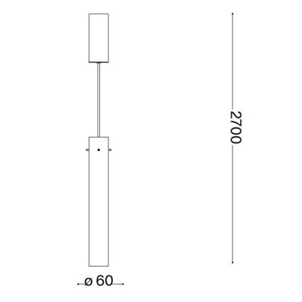 Ideal Lux - LED Luster na lanku FLAM LED/10W/230V pr. 6 cm CRI 90 dymová