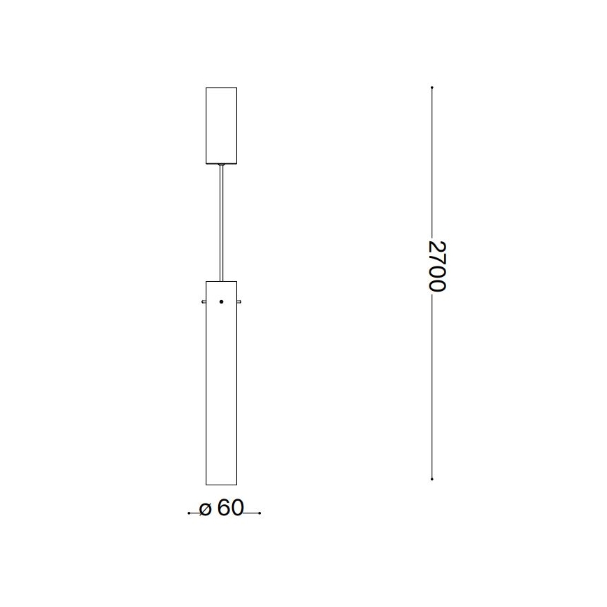 Ideal Lux - LED Luster na lanku FLAM LED/10W/230V pr. 6 cm CRI 90 dymová