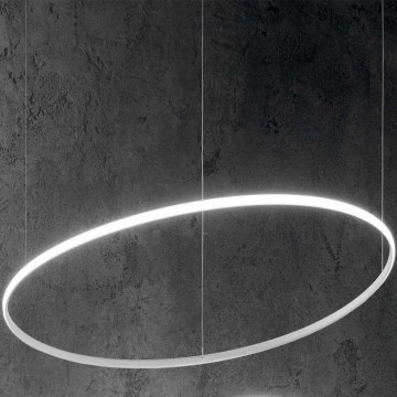 Ideal Lux - LED Luster na lanku HULAHOOP LED/28W/230V 3000K pr. 61 cm CRI 90 biela