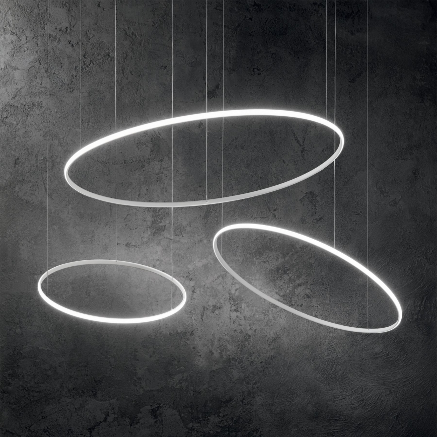 Ideal Lux - LED Luster na lanku HULAHOOP LED/39W/230V 3000K pr. 81,5 cm CRI 90 biela