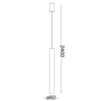 Ideal Lux - LED Luster na lanku LOOK 1xGU10/7W/230V CRI90 zlatá