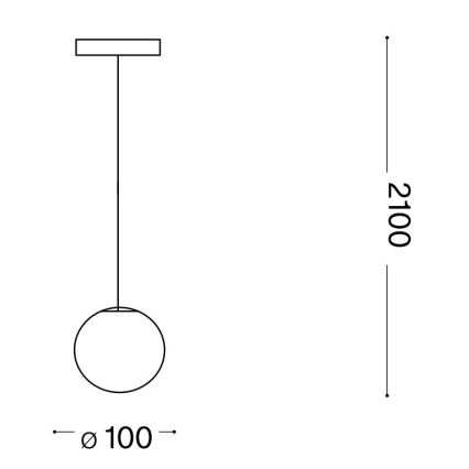 Ideal Lux - LED Luster na lanku MAPA 1xG9/3W/230V pr. 10 cm biela