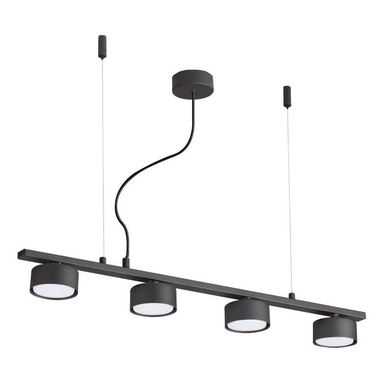 Ideal Lux - LED Luster na lanku MINOR 4xGX53/9W/230V 75,5 cm čierna