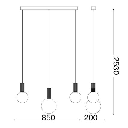 Ideal Lux - LED luster na lanku ODEON LED/20W/230V CRI 90 béžová/biela
