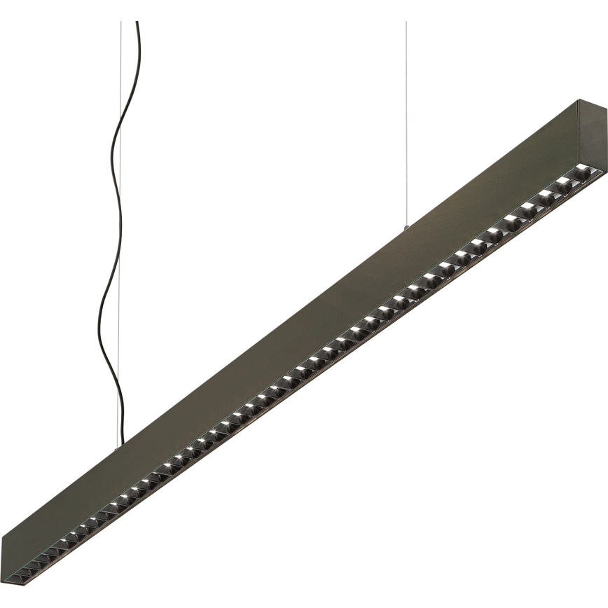 Ideal Lux - LED luster na lanku OFFICE LED/30W/230V 3000K CRI 90 čierny