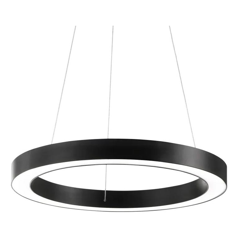 Ideal Lux - LED Luster na lanku ORACLE LED/33W/230V 3000K pr. 60 cm CRI 90 čierna