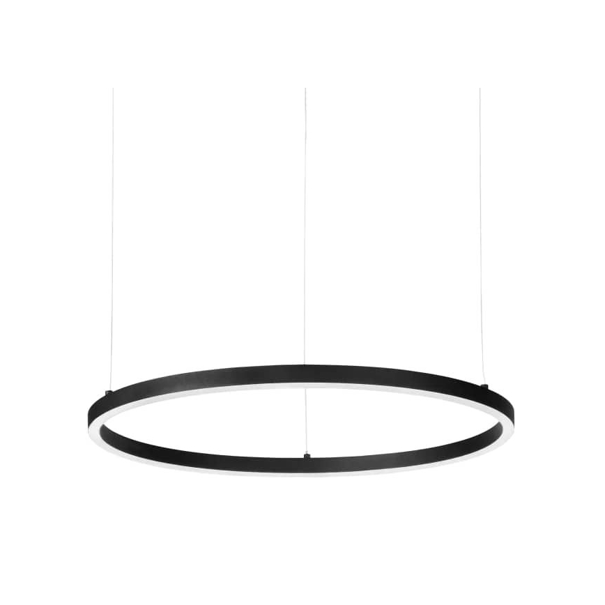 Ideal Lux - LED Stmievateľný luster na lanku ORACLE SLIM LED/29W/230V 3000K pr. 50 cm čierna