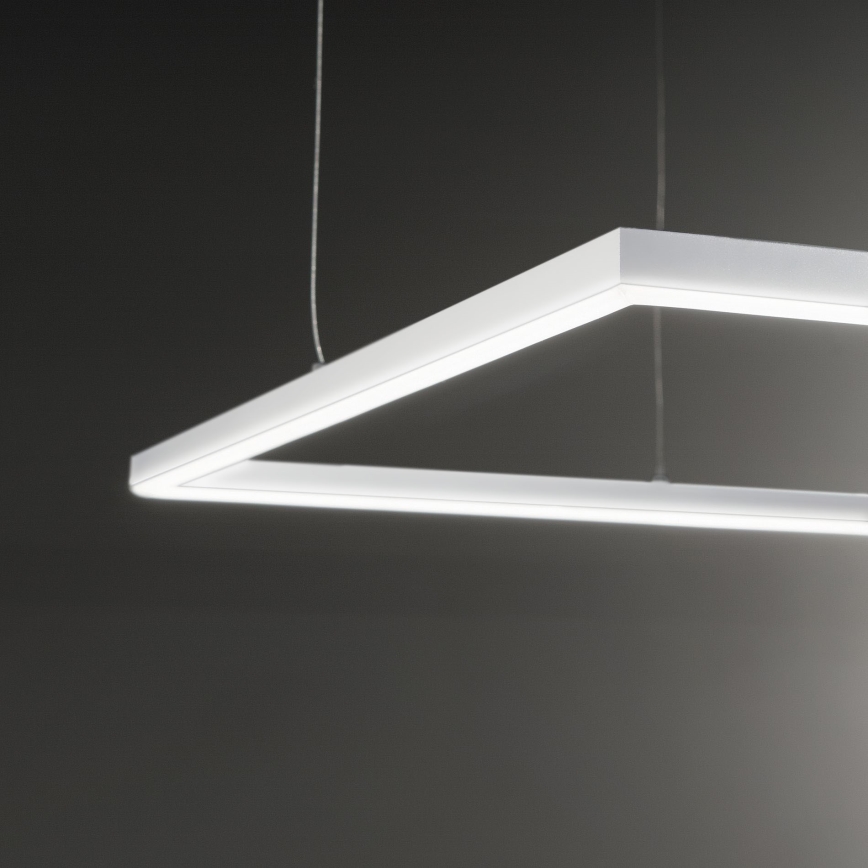 Ideal Lux - LED Luster na lanku ORACLE SLIM LED/33W/230V 3000K 50x50 cm biela