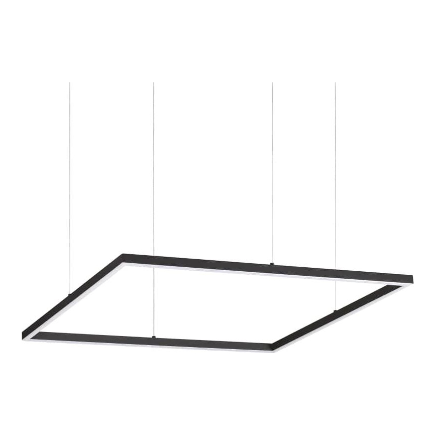 Ideal Lux - LED Luster na lanku ORACLE SLIM LED/41W/230V 3000K 70x70 cm čierna