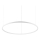 Ideal Lux - LED Luster na lanku ORACLE SLIM LED/53W/230V 2700K pr. 90 cm biela