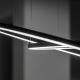 Ideal Lux - LED Luster na lanku ORACLE SLIM LED/55W/230V pr. 90 cm čierna