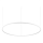 Ideal Lux - LED Luster na lanku ORACLE SLIM LED/89W/230V 3000K pr. 150 cm biela