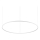 Ideal Lux - LED Luster na lanku ORACLE SLIM LED/89W/230V 4000K pr. 150 cm biela