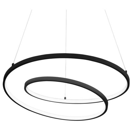 Ideal Lux - LED Luster na lanku OZ LED/52W/230V pr. 80 cm CRI 90 čierna