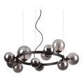 Ideal Lux - LED luster na lanku PERLAGE 11xG9/3W/230V pr. 73 cm čierna/dymová čierna