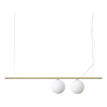 Ideal Lux - LED luster na lanku PERLINE 2xG9/3W/230V zlatá