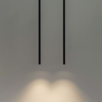 Ideal Lux - LED Luster na lanku ULTRATHIN LED/11,5W/230V CRI 90 čierna