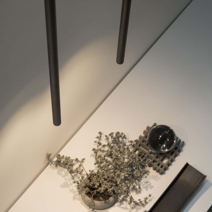 Ideal Lux - LED Luster na lanku ULTRATHIN LED/11,5W/230V CRI 90 čierna