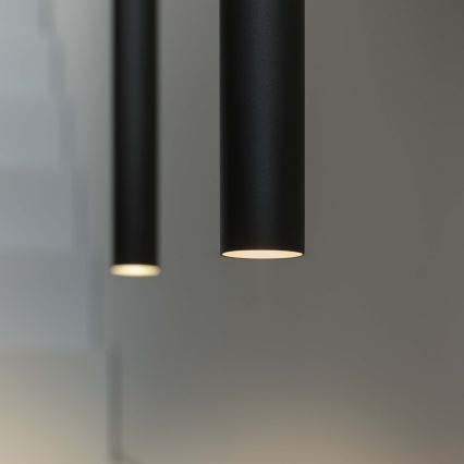 Ideal Lux - LED Luster na lanku ULTRATHIN LED/11,5W/230V CRI 90 čierna