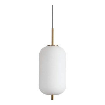Ideal Lux - LED Luster na lanku UMILE LED/20W/230V pr. 22 cm CRI 90 mosadz/biela