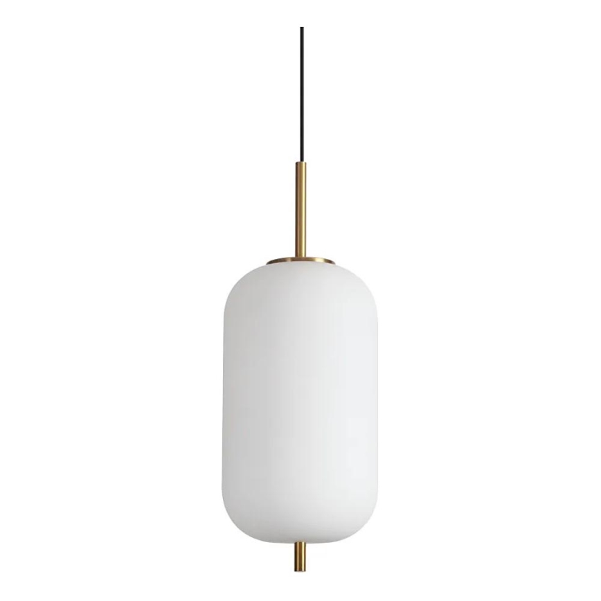 Ideal Lux - LED Luster na lanku UMILE LED/20W/230V pr. 22 cm CRI 90 mosadz/biela