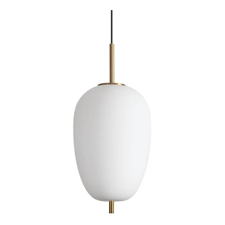 Ideal Lux - LED Luster na lanku UMILE LED/20W/230V pr. 27 cm CRI 90 mosadz/biela