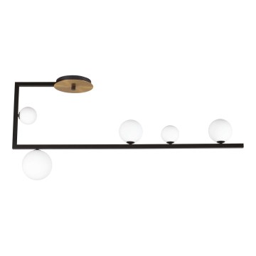 Ideal Lux - LED Luster na tyči BIRDS 5xG9/3W/230V čierna/zlatá