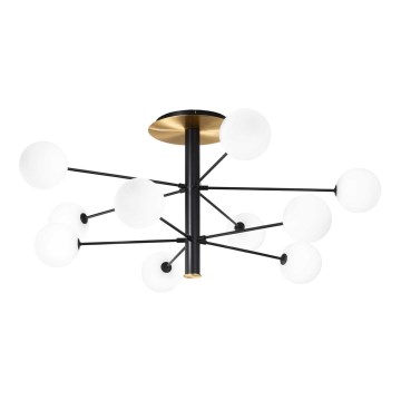 Ideal Lux - LED Luster na tyči COSMOPOLITAN 10xG9/3W/230V pr. 124 cm čierna
