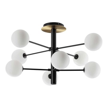 Ideal Lux - LED Luster na tyči COSMOPOLITAN 8xG9/3W/230V pr. 64 cm čierna