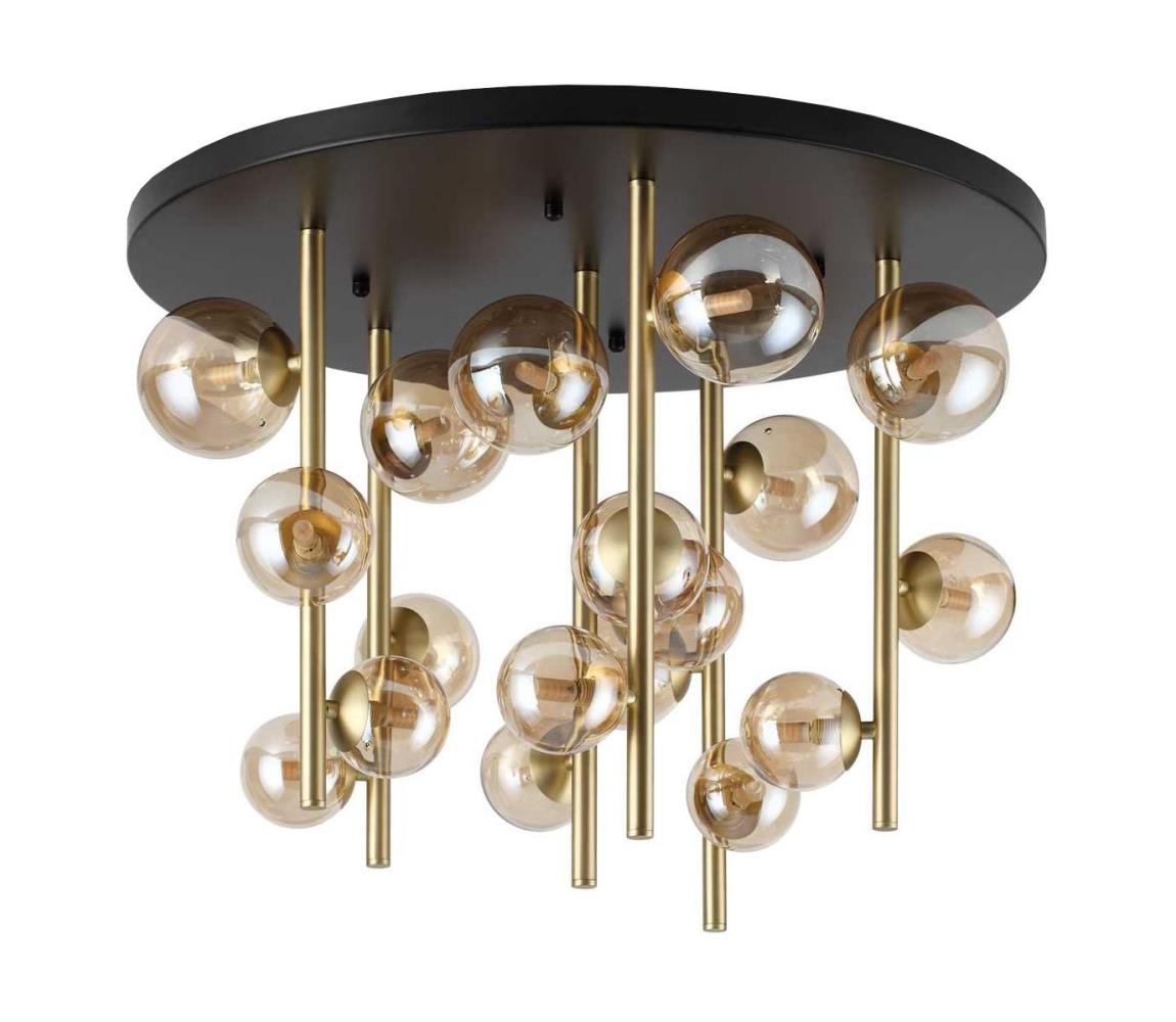 Ideal Lux Ideal Lux - LED Luster na tyči PERLAGE 18xG9/3W/230V pr. 70 cm zlatá/dymová