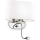 Ideal Lux - LED Nástenná lampa 1xE14/40W/230V + LED/1W biela/lesklý chróm