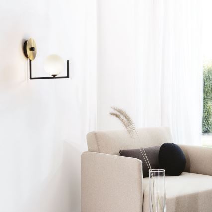 Ideal Lux - LED Nástenná lampa BIRDS 1xG9/3W/230V čierna/zlatá