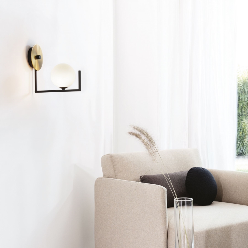 Ideal Lux - LED Nástenná lampa BIRDS 1xG9/3W/230V čierna/zlatá